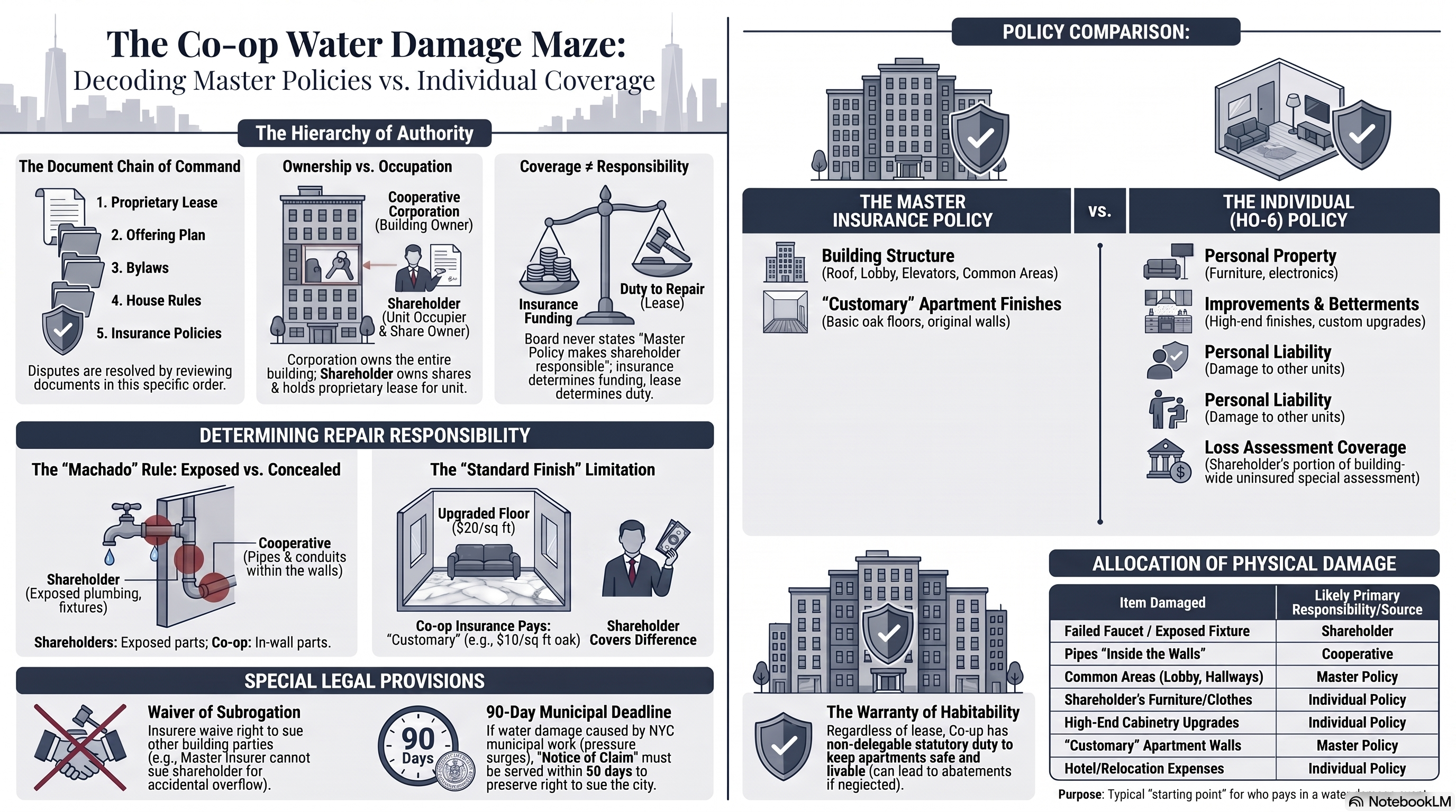Co-op Water Damage infographic